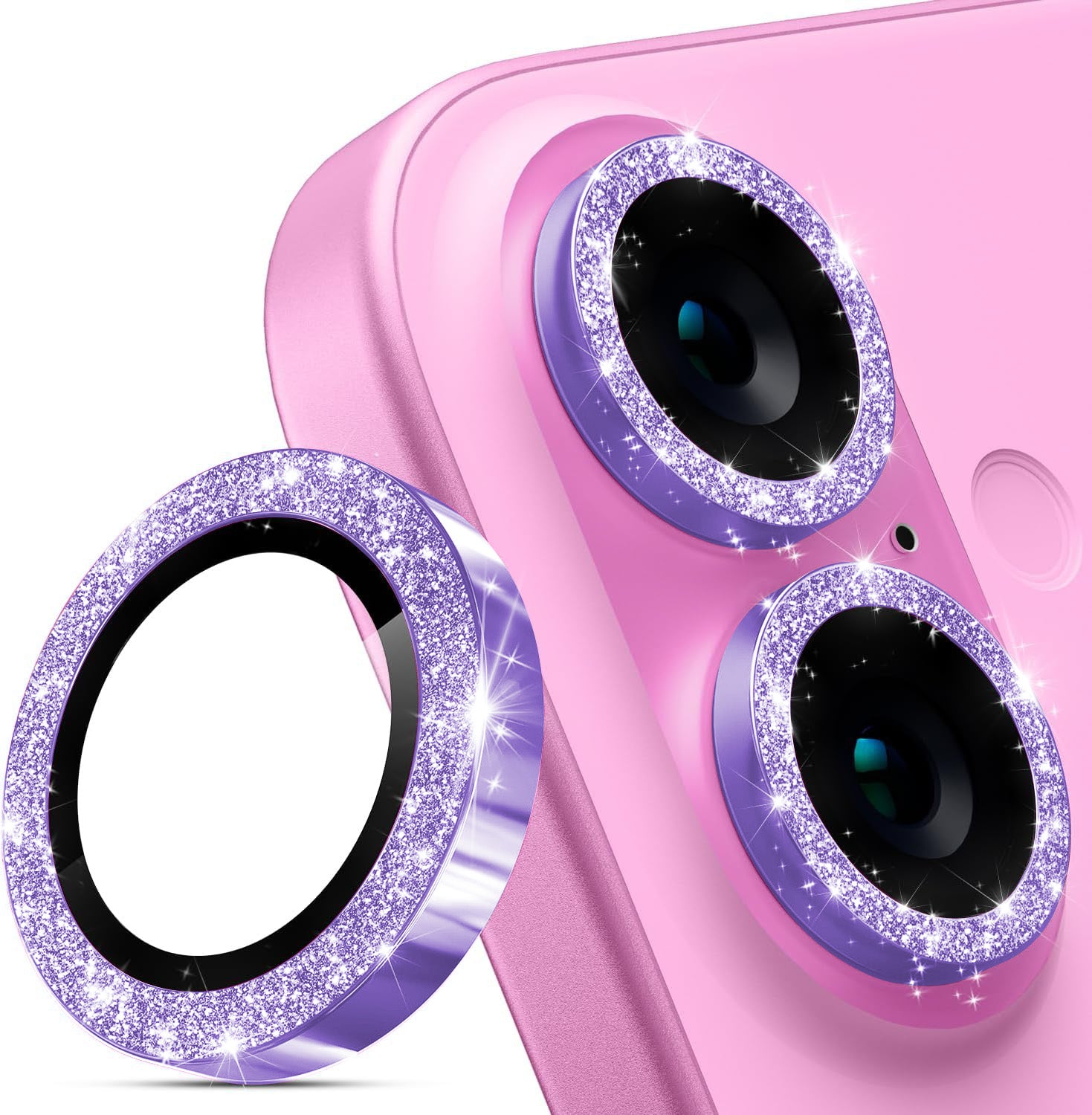 iPhone 16 Sparkling Diamond-Inspired Cell Phone Lens Protectors